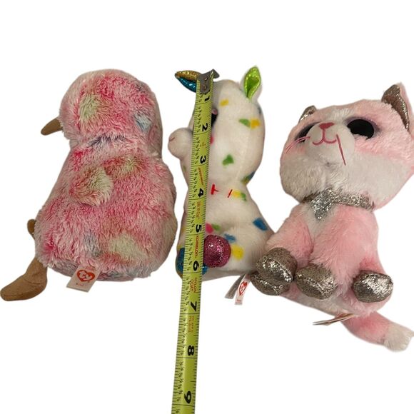 TY Beanie Boos Lot of 3 Stuffed Bean Bag Plush Kiwi Fiona Harmonie - Picture 16 of 16